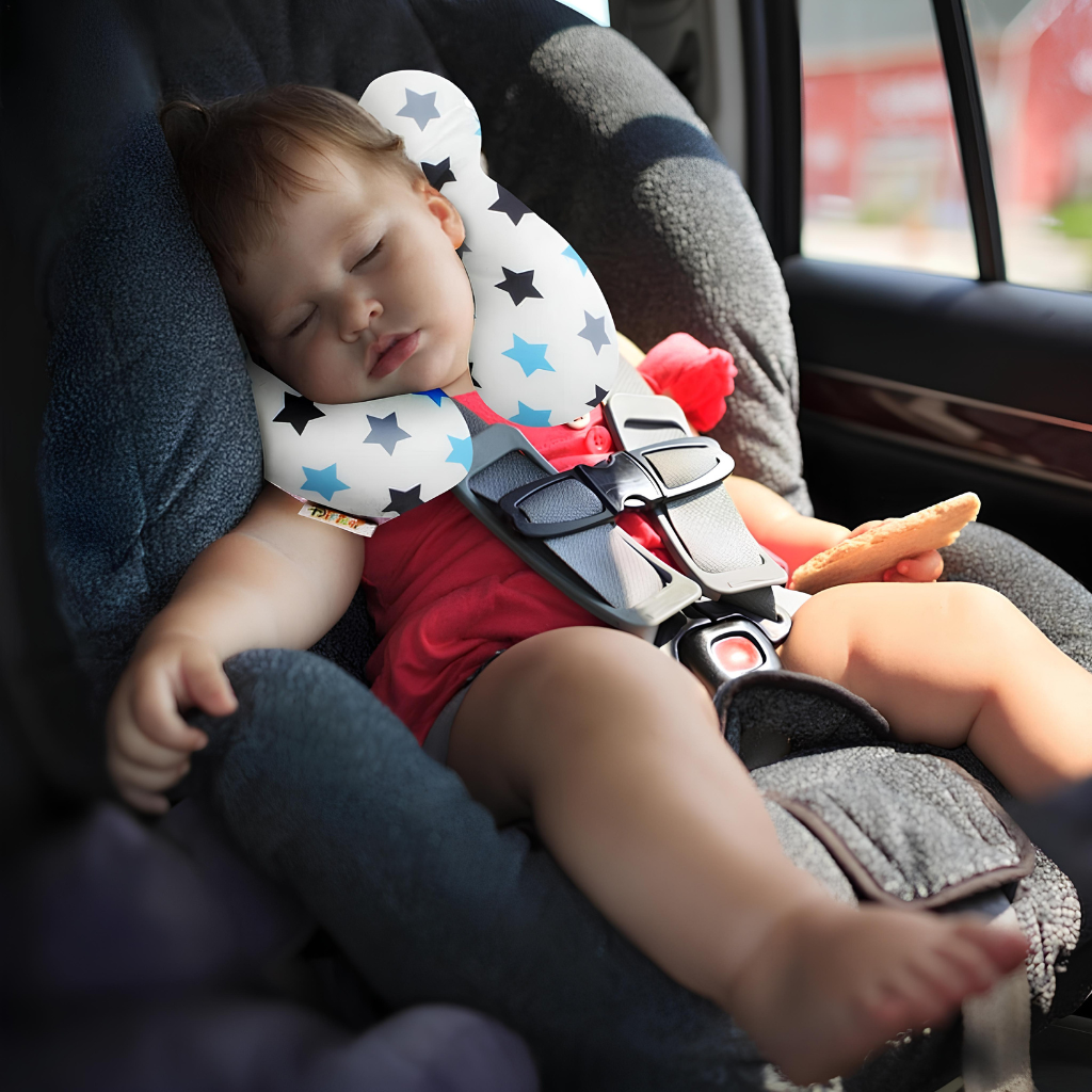 Oreiller de voyage pour bébé, coussin de nuque pour enfant, repose-tête pour  siège de voiture, voyage, avion avec housse de protection pour ceinture de  sécurité pour bébé de 6 à 24 mois 