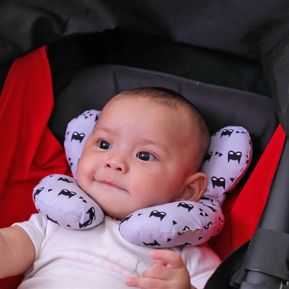Oreiller de voyage pour bébé, oreiller de soutien de la tête et du cou pour  siège de voiture, pour bébé de 0 à 4 ans, poussette, oreiller de cou pour